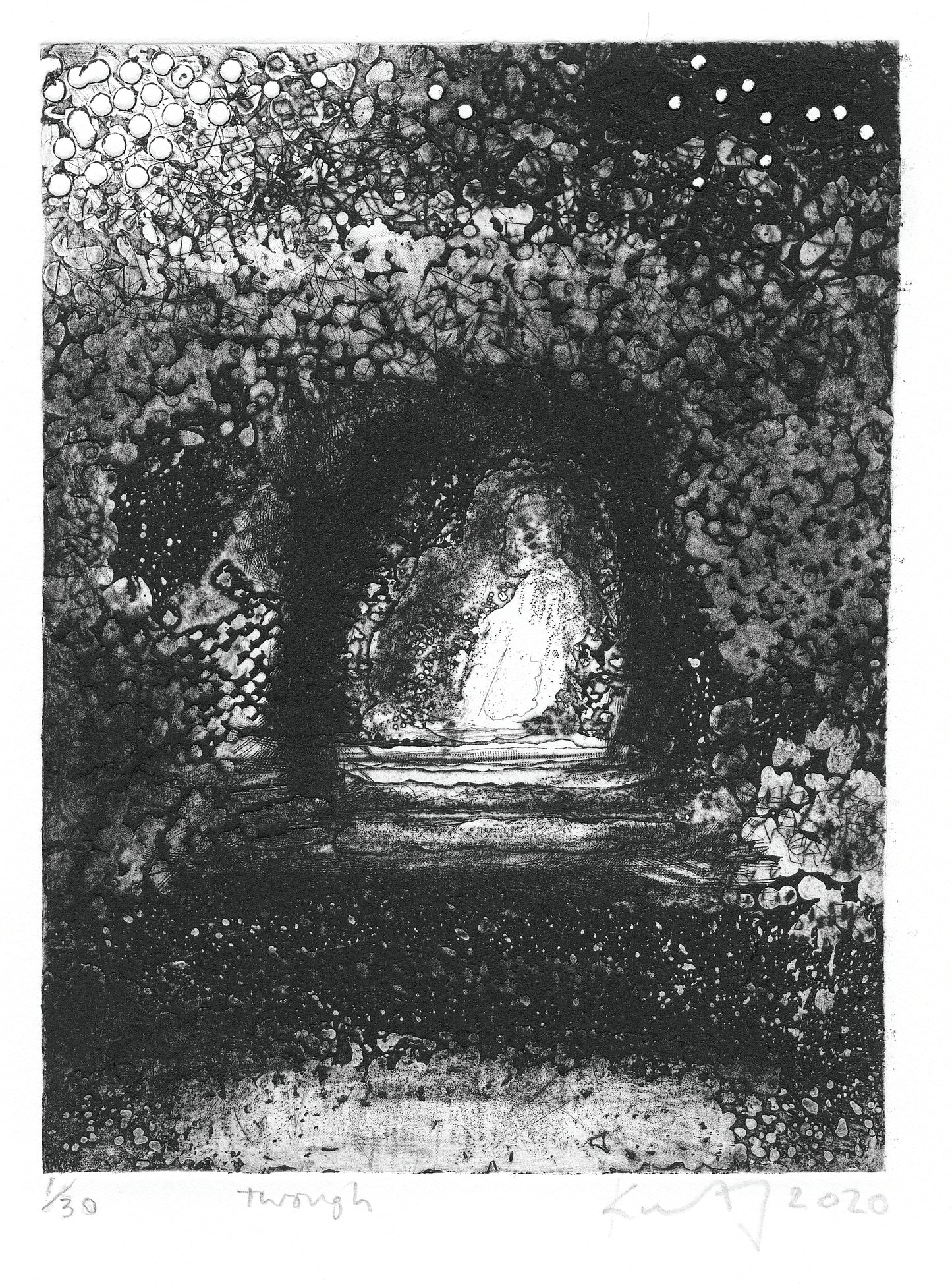 Through. Greenways. Etching. 2020