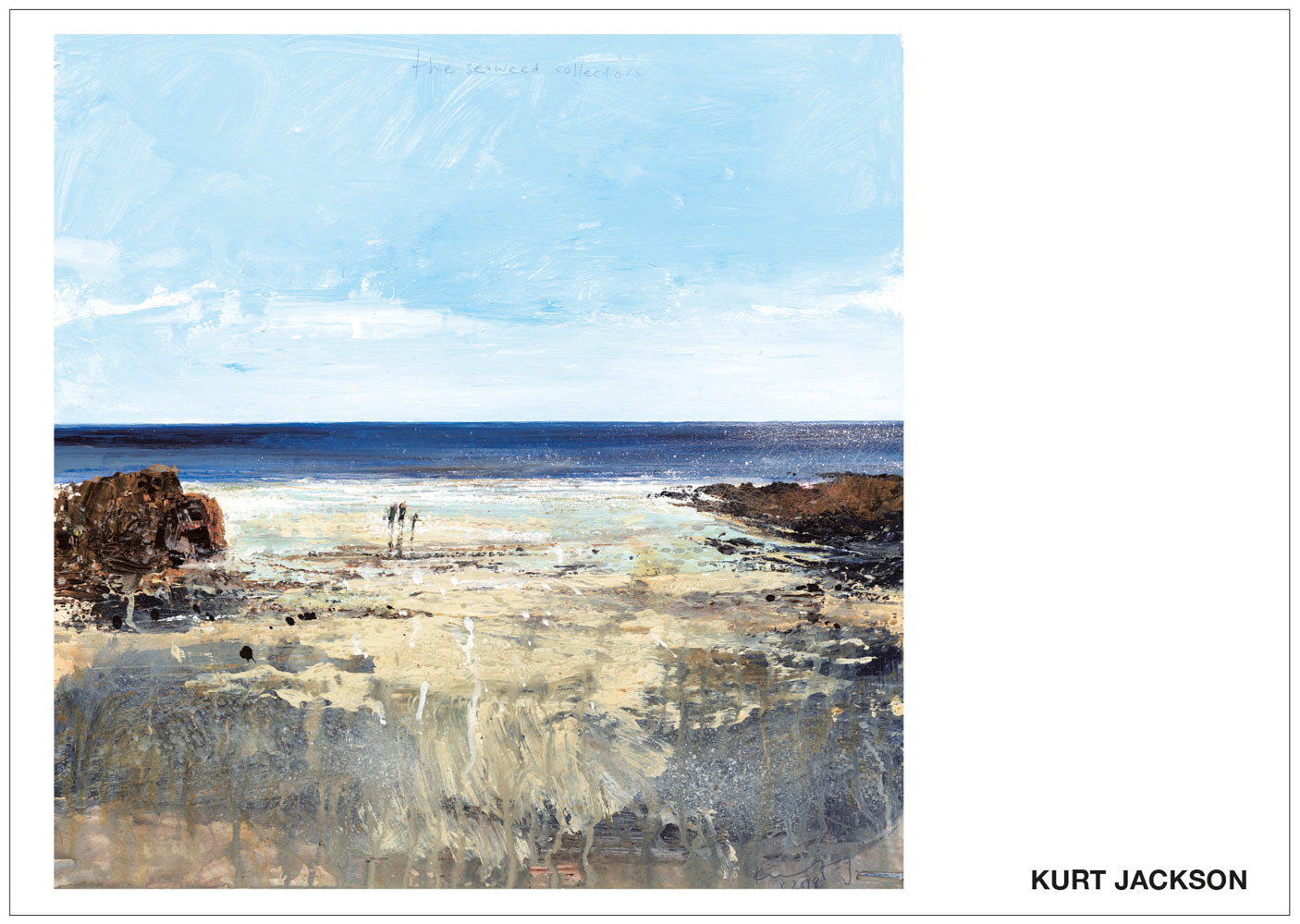 The seaweed collectors. Postcard. Pack of 10.