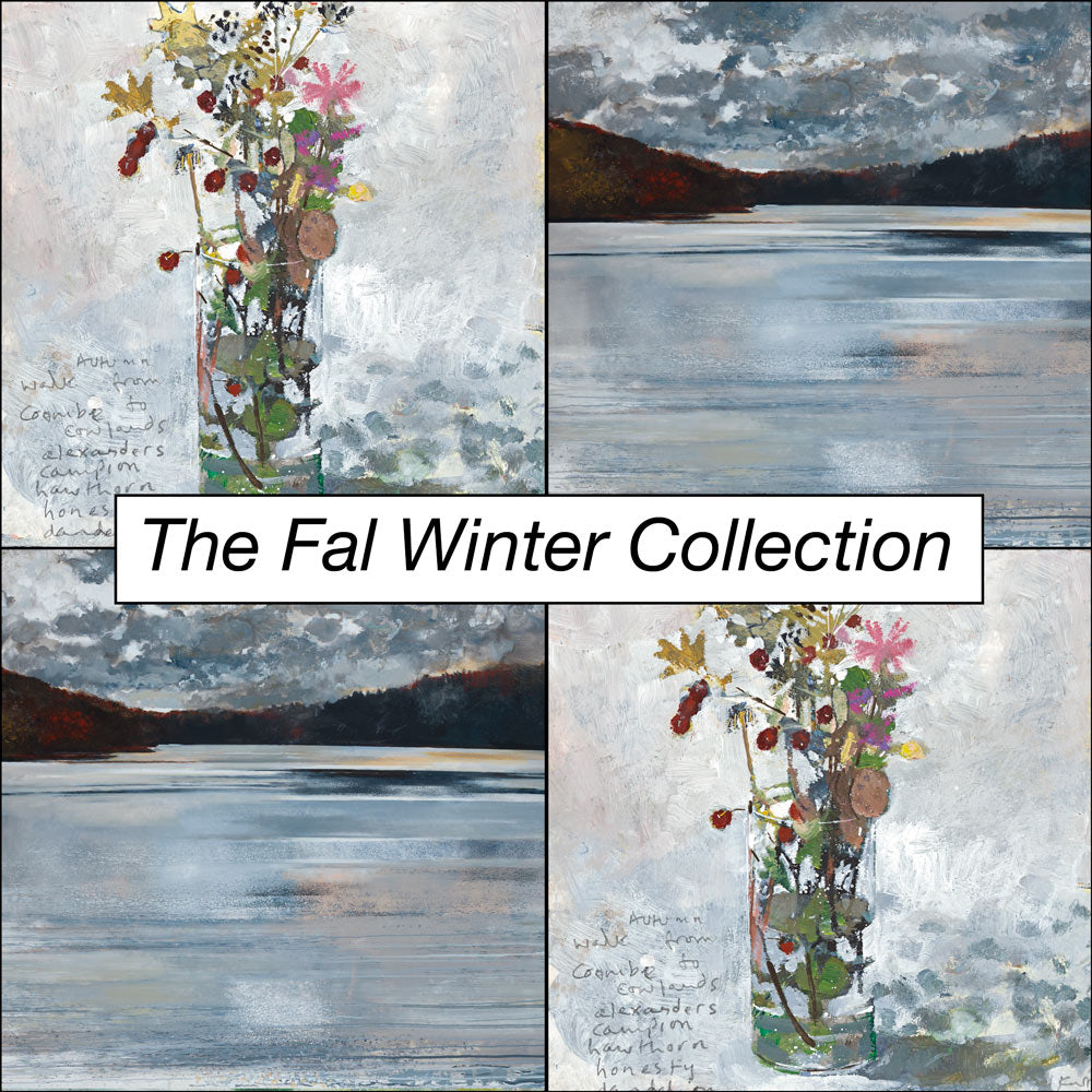 Christmas collection of Kurt Jackson images. A still life and a river scene.