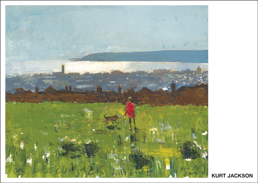 Lescudjack hill fort, Penzance. 2019. Postcard. Pack of 10.