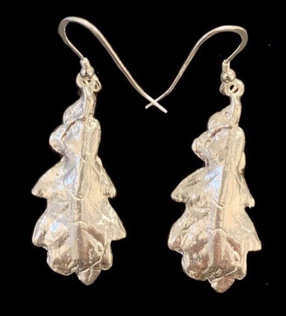 Helford oak leaves. 2019. Earrings.