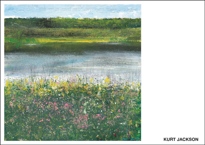 Summer pond edge. Postcard. Pack of 10.