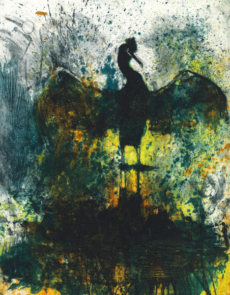 Seacrow. 2018. Polymer Carborundum Print.