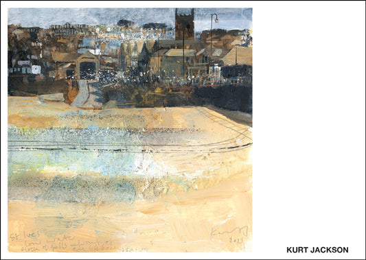 St Ives low water. Postcard. Pack of 10.