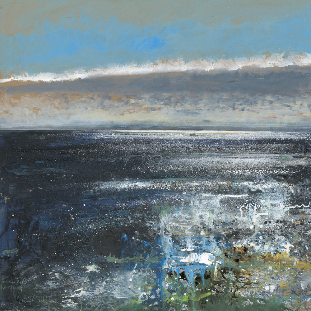 The Sennen lifeboat passes Cape. Greeting Card. Pack of 4.