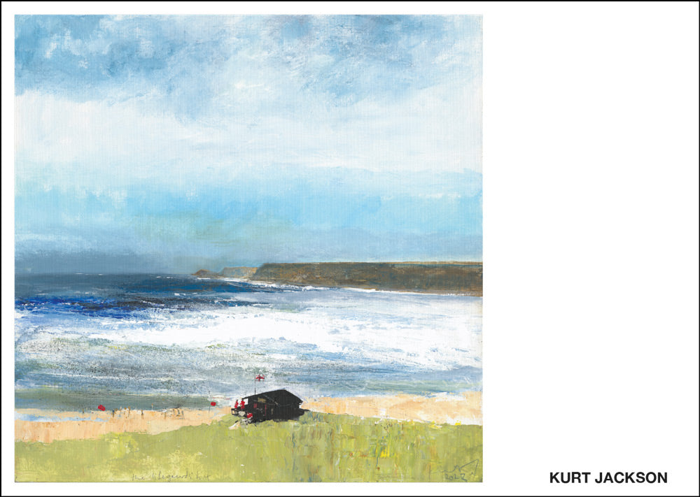 The lifeguards’ hut, Sennen. Postcard. Pack of 10.