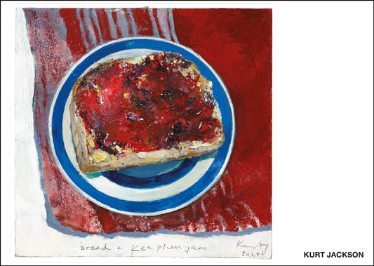  Bread and Kea plum jam. Postcards. Pack of 10.