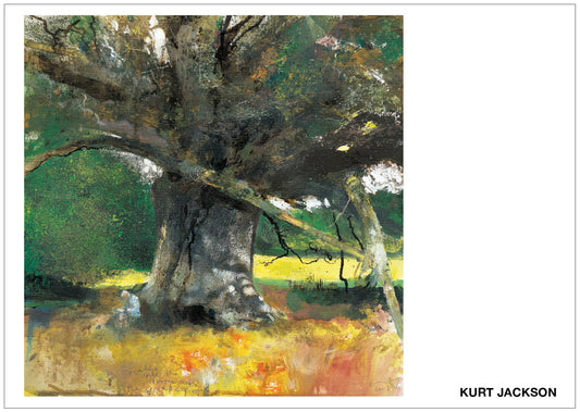 Reading under the Hinton Oak, The Spreading Oak. Post Card. Pack of 10. 