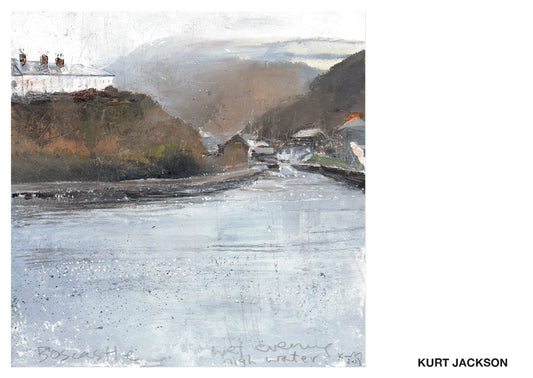 Wet evening, high water. Postcard. Pack of 10.