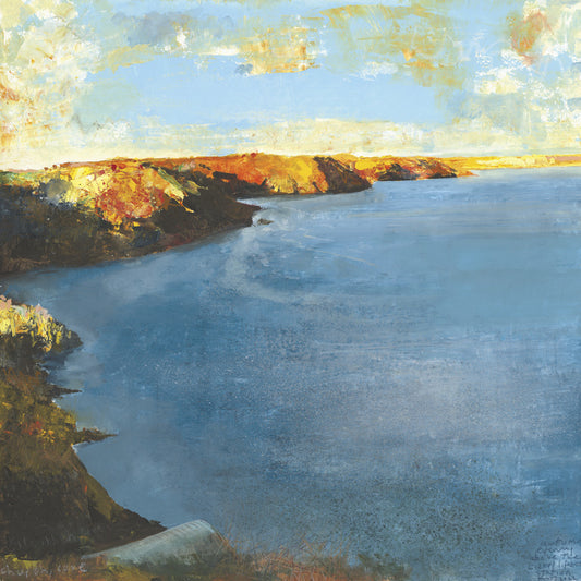 Autumn evening above the Lizard lifeboat station. Greeting Card. Pack of 4.