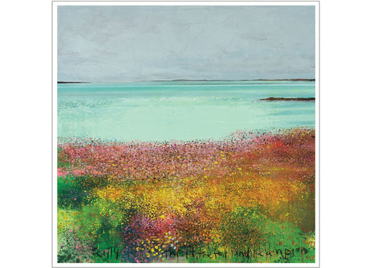 Scilly, thrift, trefoil and campion. 2018. Christmas/Greeting Card. Pack of 4.